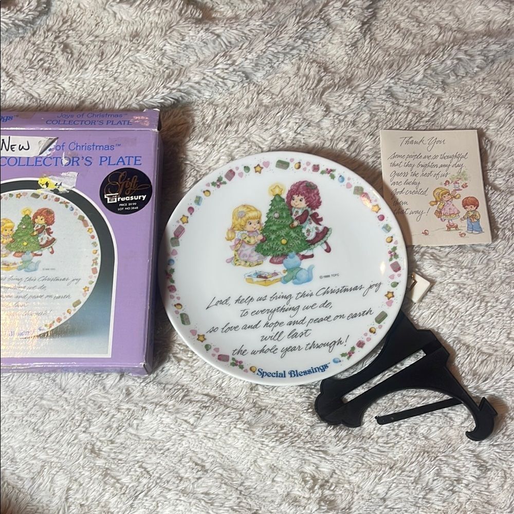 Special blessings Christmas collectors plate, 1988 NEW